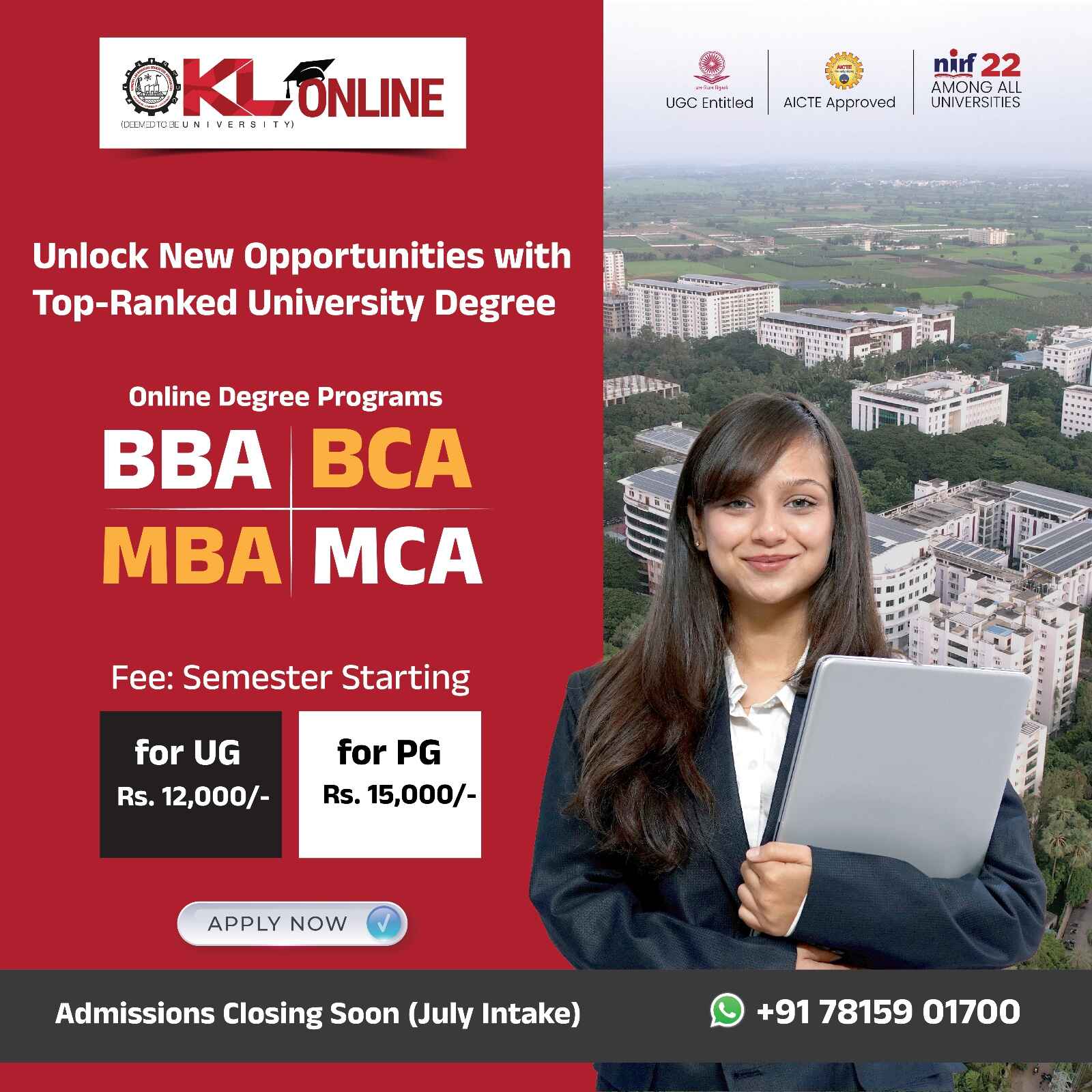 Learn Anywhere Lead Everywhere  KL University Online  - Andhra Pradesh - Vijayawada ID1617420 1