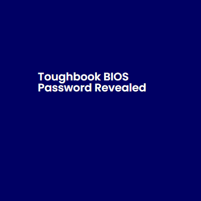 Toughbook BIOS Password  Check out Toughbook Bios Password  - Massachusetts - Boston ID1520643