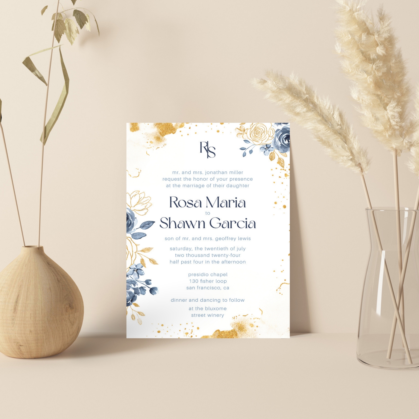 Single Sheet Wedding Invitations  Custom Wedding Cards Onli - North Carolina - Charlotte ID1605686 3