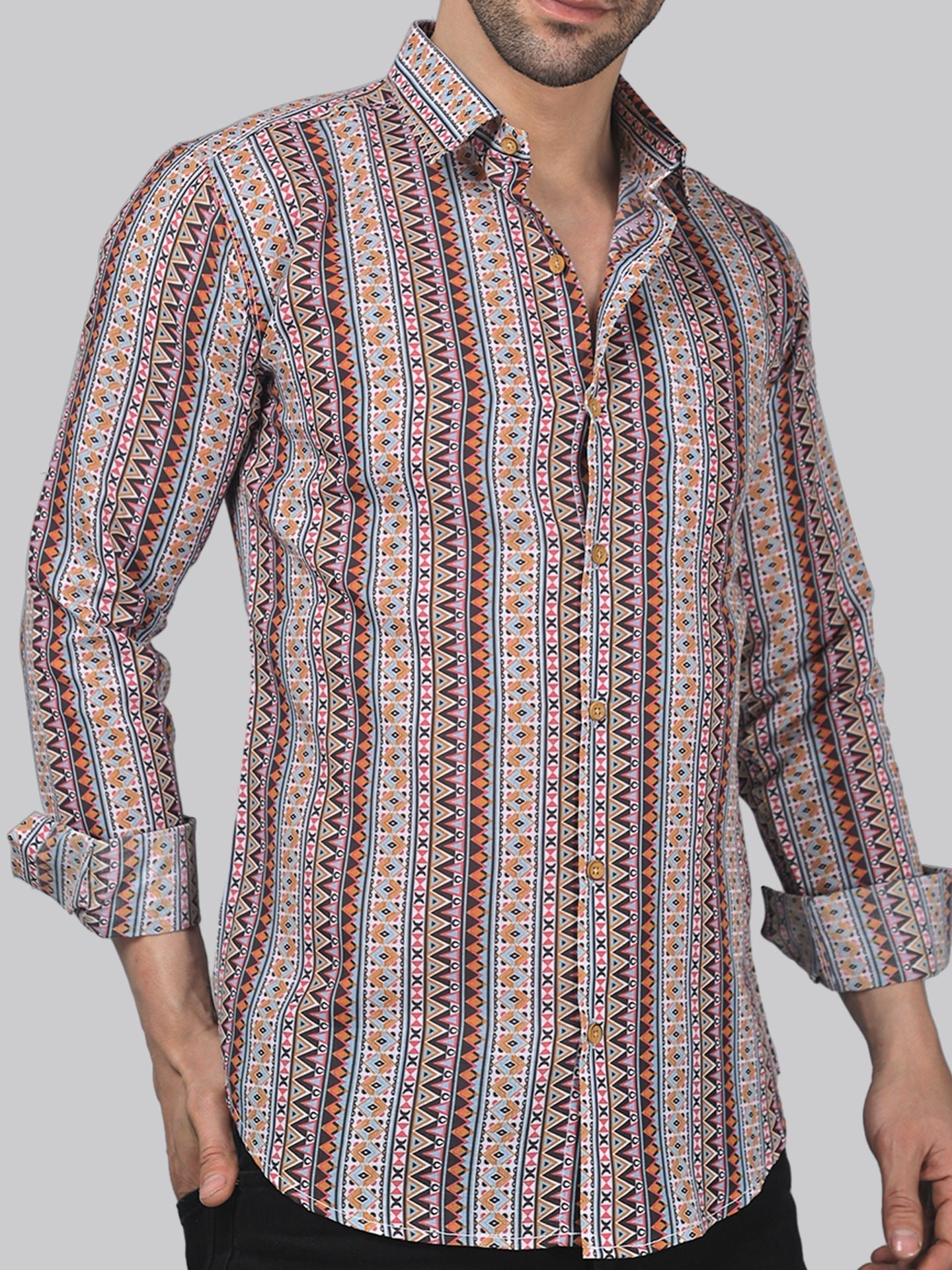 Buy Premium Nordic Mens Printed Shirt Online - Madhya Pradesh - Jabalpur ID1550234