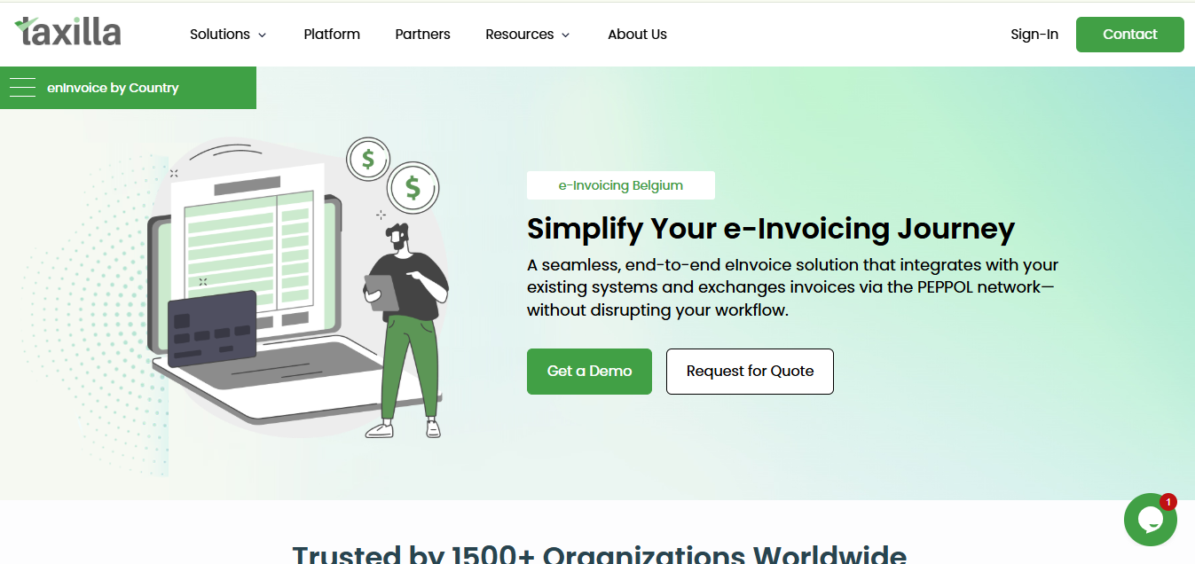 Taxillas eInvoicing solution for Belgium - Andhra Pradesh - Hyderabad ID1602648