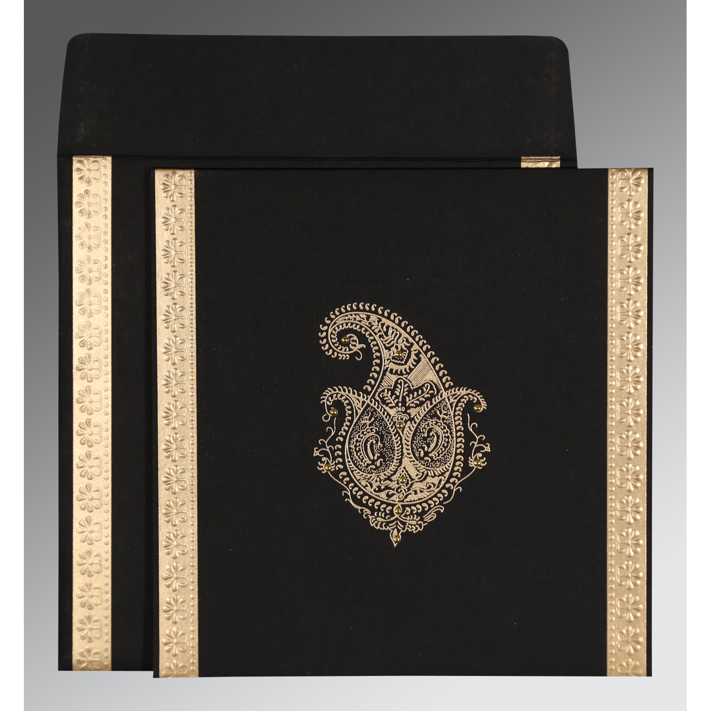 Elegant Paisley Wedding Invitations  Unique Paisley Theme C - New Jersey - Jersey City ID1591708 2