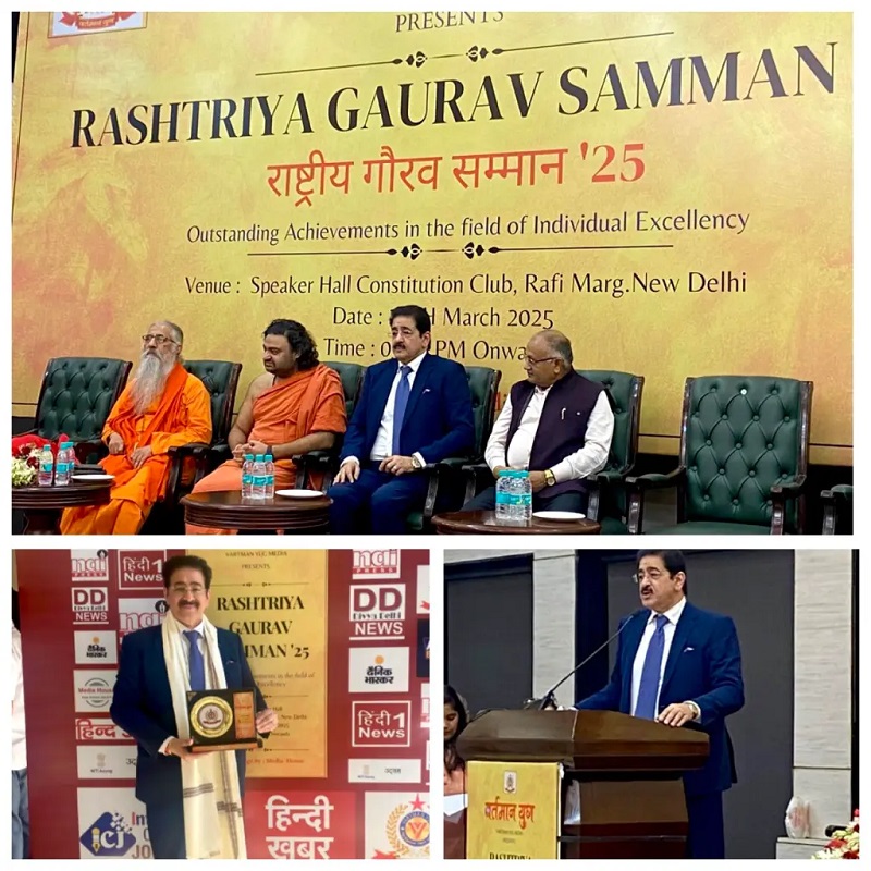 Dr Sandeep Marwah Honored with Rashtriya Gaurav Award at Co - Delhi - Delhi ID1600854
