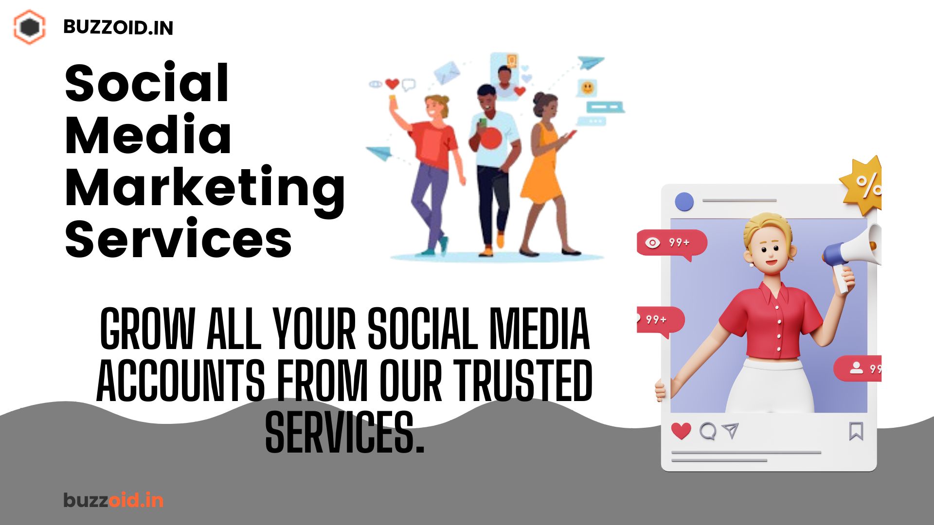 Buy Social Media Services Followers Likes and Views  Buzzo - Delhi - Delhi ID1595839