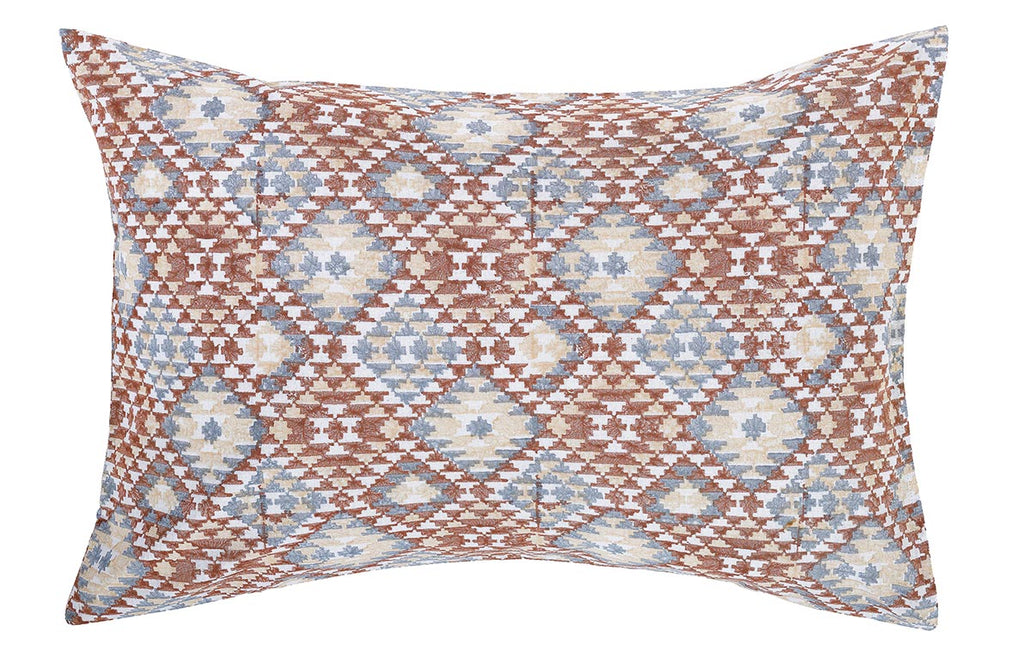 Buy Pohchampally Grey and Brown Cotton Pillow Cover Online - Rajasthan - Jaipur ID1539583