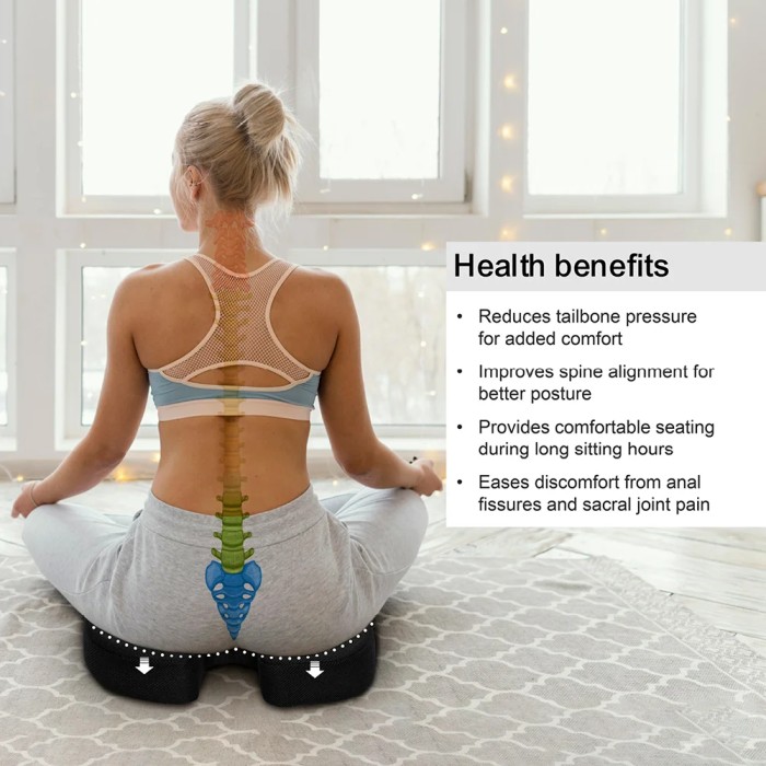 Coccyx Cushion for Tailbone Pain Relief  Orthopedic Seat Cu - Haryana - Gurgaon ID1612279