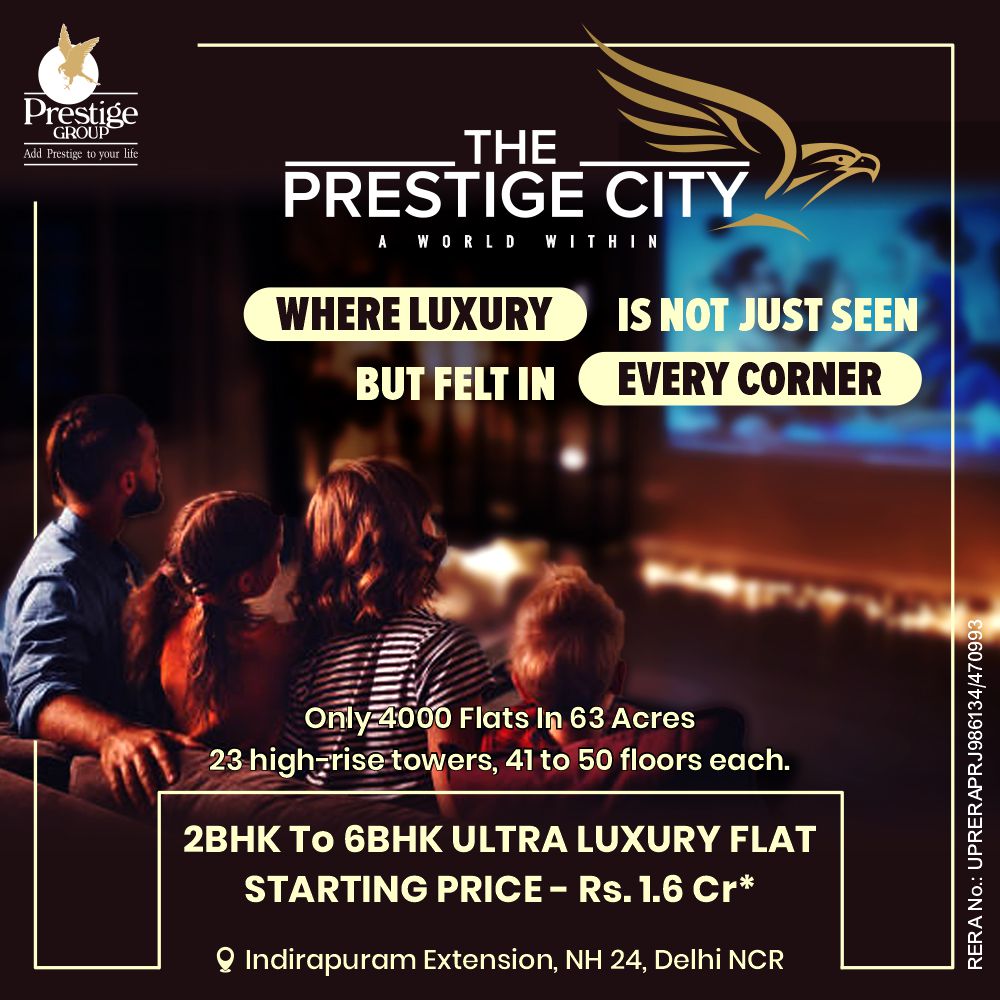 2 BHK Apartment in Ghaziabad  The Prestige City - Uttar Pradesh - Ghaziabad ID1602374