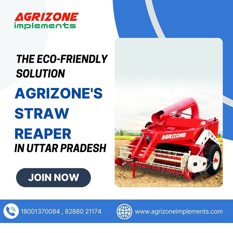 The EcoFriendly Solution Agrizones Straw Reaper in Uttar  - Uttar Pradesh - Mathura ID1550230