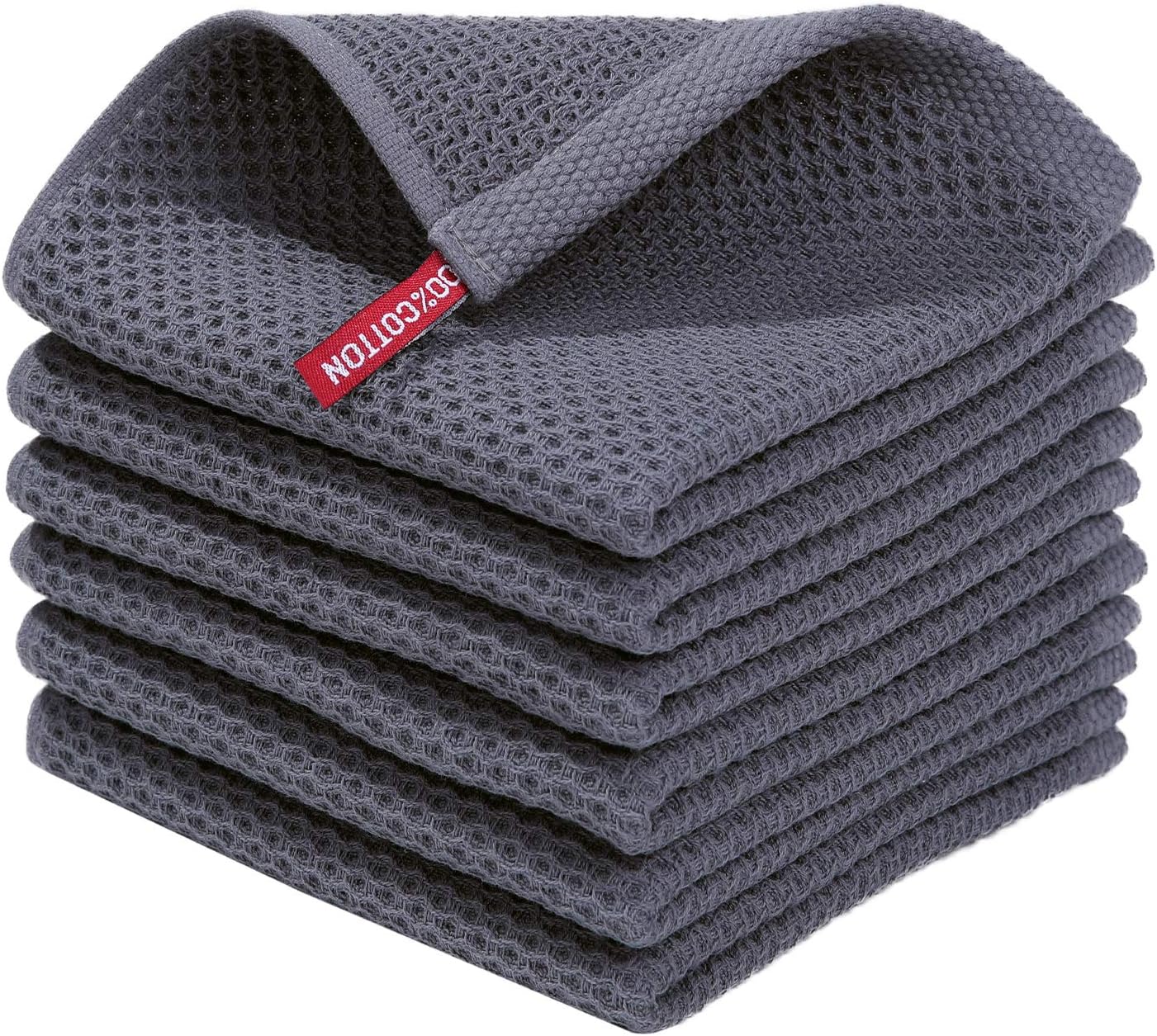 Homaxy 100 Cotton Waffle Weave Kitchen Dish Cloths Review - New York - New York ID1598982