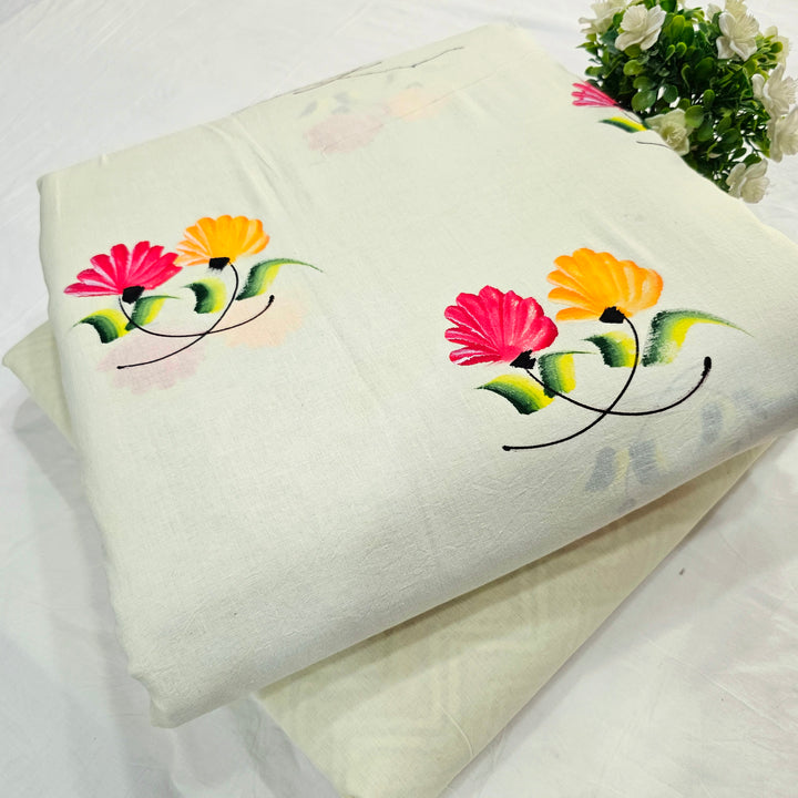 Buy Premium Hand Block Printed Cotton Suit Top And Bottom Se - Rajasthan - Jaipur ID1553129