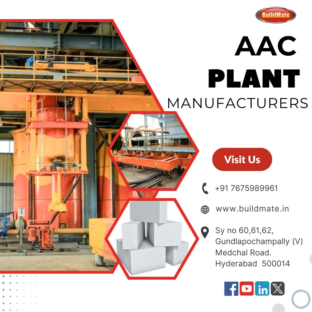 AAC Plant Manufacturers in Hyderabad  7675989961  Buildmat - Andhra Pradesh - Hyderabad ID1600096