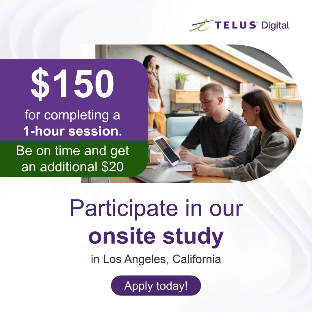 Quick Gig  Get Paid 150 for a 1Hour Study in Glendale!  - California - Los Angeles ID1610147
