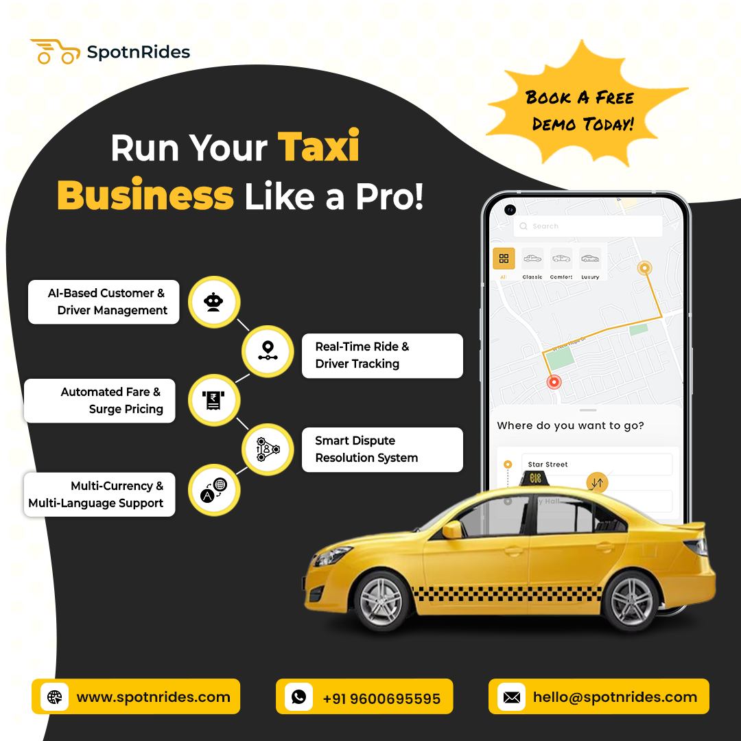 Ride Hailing Booking App For Taxi Business  SpotnRides - New York - New York ID1598159