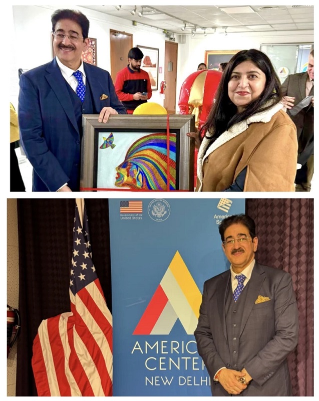 Dr Sandeep Marwah Inaugurates Art Exhibition DemArtcracy - Delhi - Delhi ID1595245