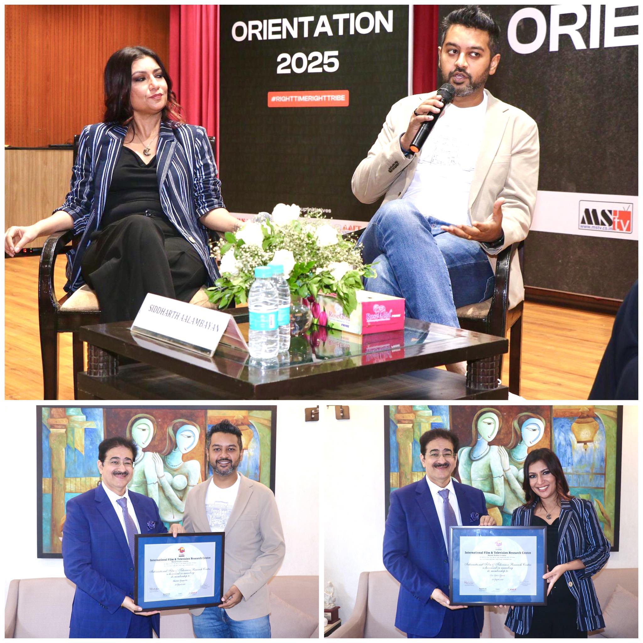 Nowshad Rizwanullah  Malini Agarwal Inspire Students at AAF - Delhi - Delhi ID1615081