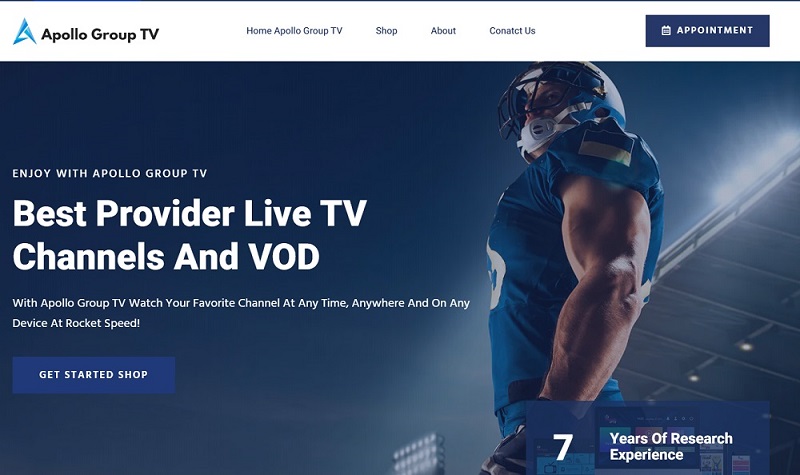 Apollo Group TV HighQuality IPTV Service 2025 - Florida - Pompano Beach ID1587156