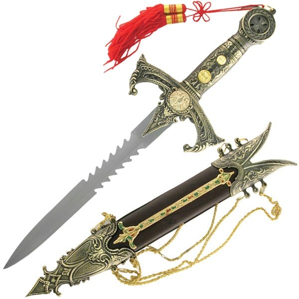 Knights Templar Dagger Short Sword Pheonix Partially Serrate - California - Anaheim ID1533338