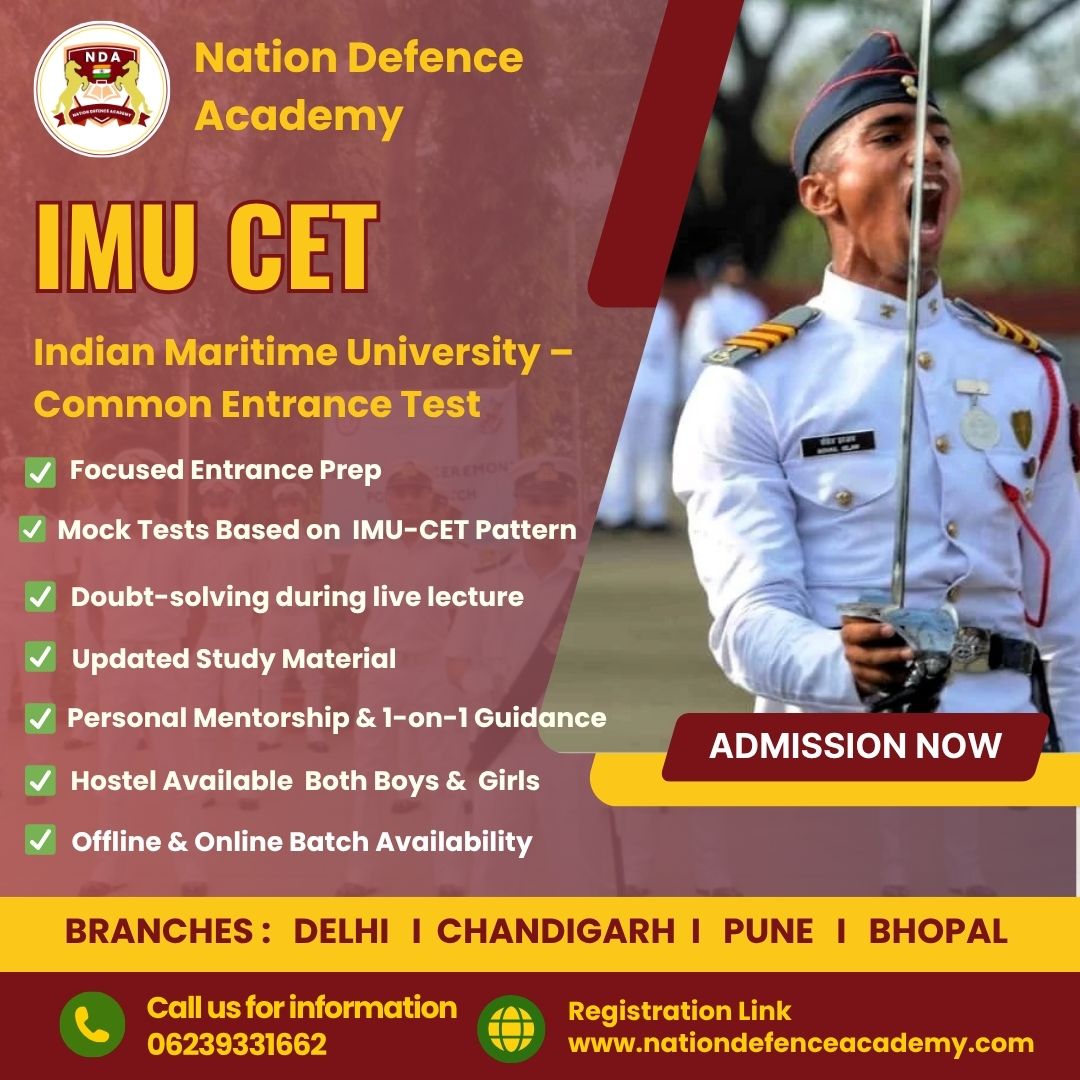 Online IMU CET Coaching from Nation Defence Academy  Enro - Chandigarh - Chandigarh ID1616739