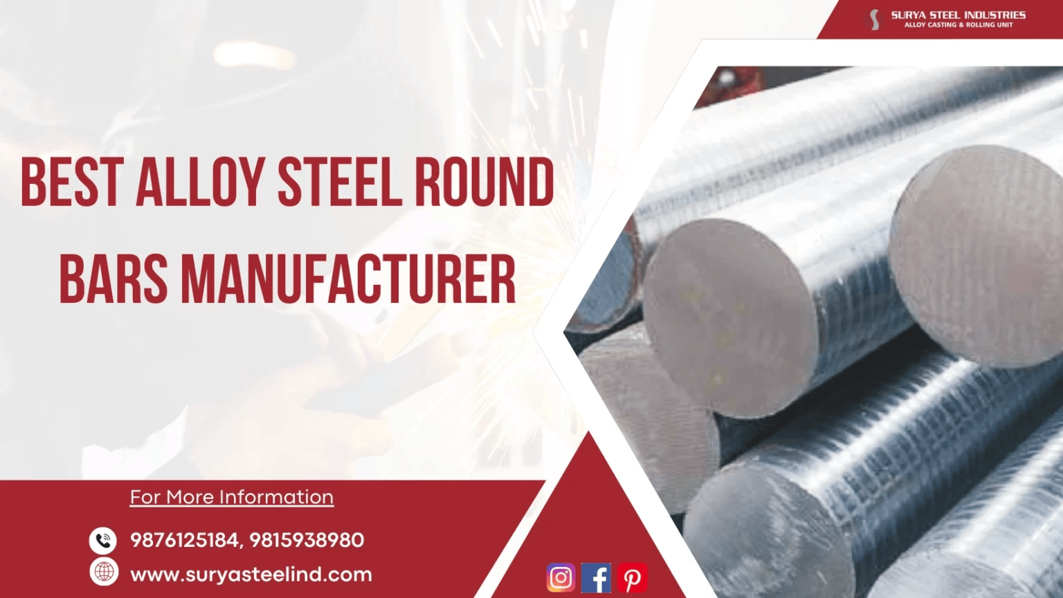 TopQuality Alloy Steel Rounds for Your Construction Project - Punjab - Patiala ID1597079