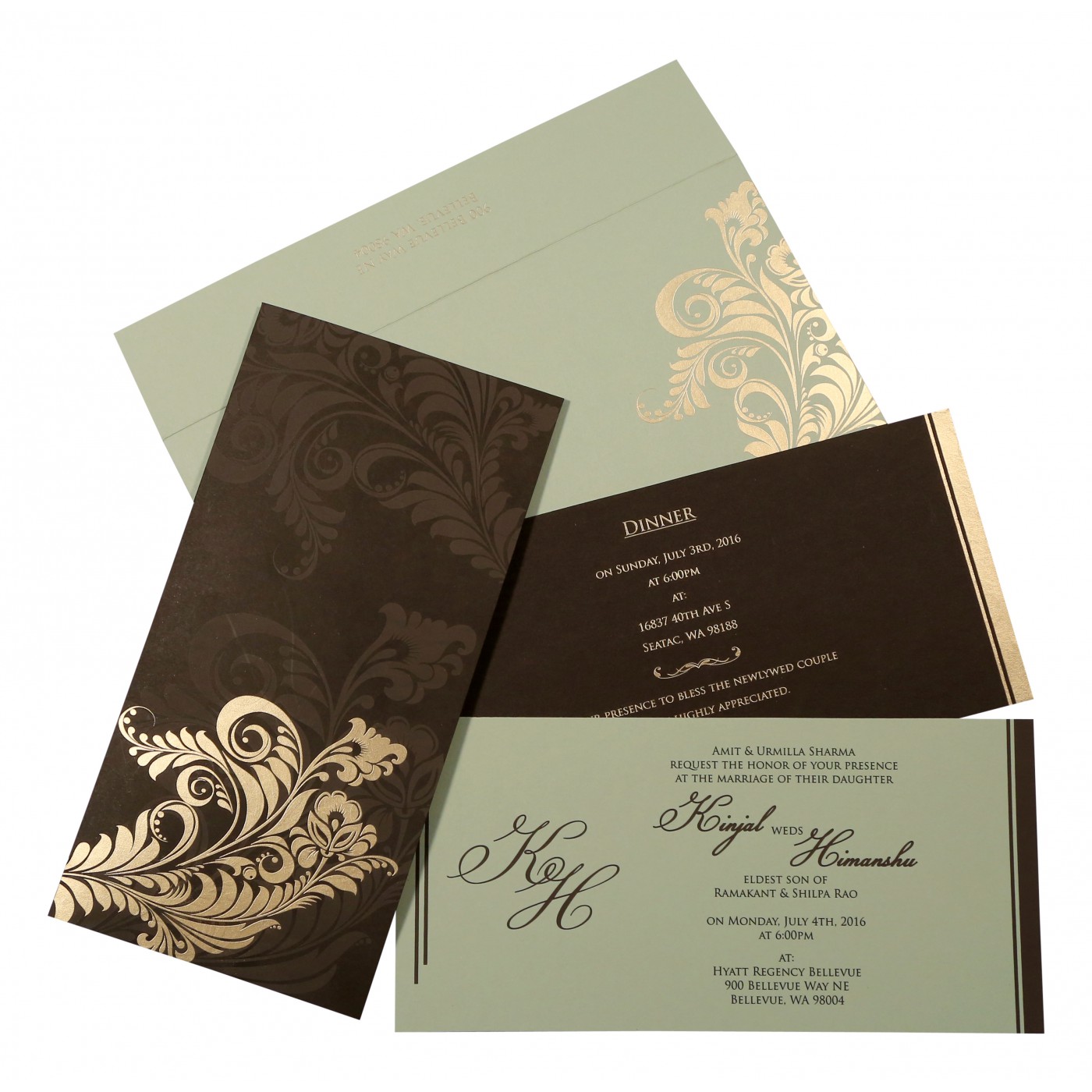 Hindu Wedding Invitation  For Every Sacred Ceremony - Missouri - Saint Louis ID1607218 2