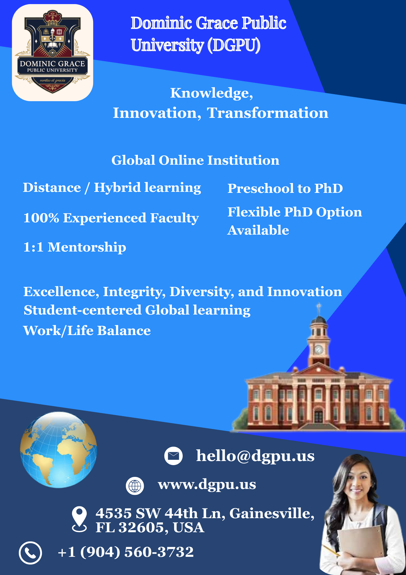 Earn Your Degree on Your Schedule!  Accredited Online Unive - Florida - Gainesville ID1619010