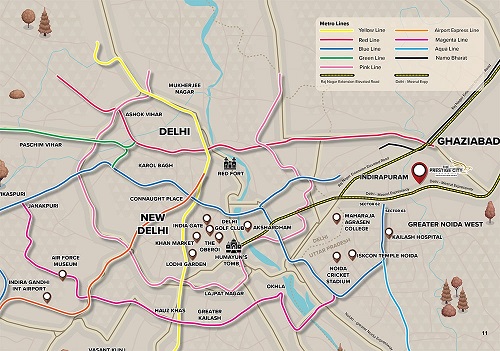 3 BHK Apartment in Indirapuram  The Prestige City - Uttar Pradesh - Ghaziabad ID1618630 4