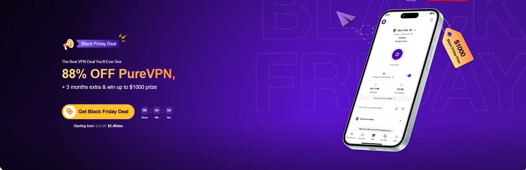 Black Friday Deal PureVPN Up to 88 Off! - California - Chula Vista ID1619287