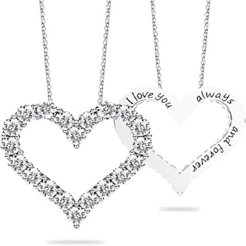 Heart Pendant Necklace for Her Moissanite LabCreated Gem Je - New York - Albany ID1595447