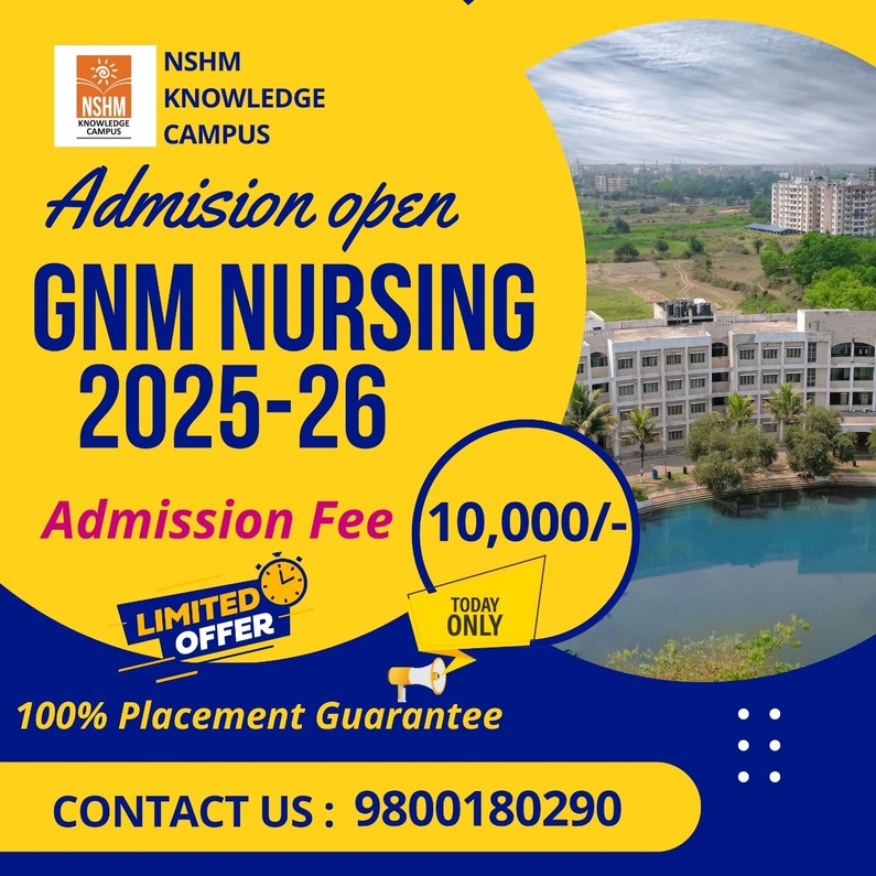 NSHM Durgapur GNM Nursing Admission 2025 Call 9800180290 - West Bengal - Durgapur ID1619086