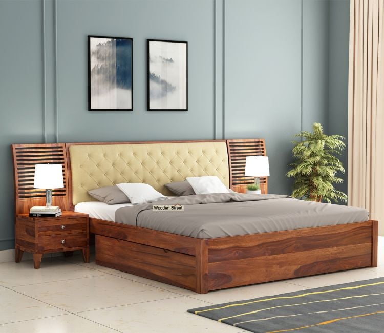 Sleek and Stylish Double Bed Designs  Wooden Street - Karnataka - Bangalore ID1518448