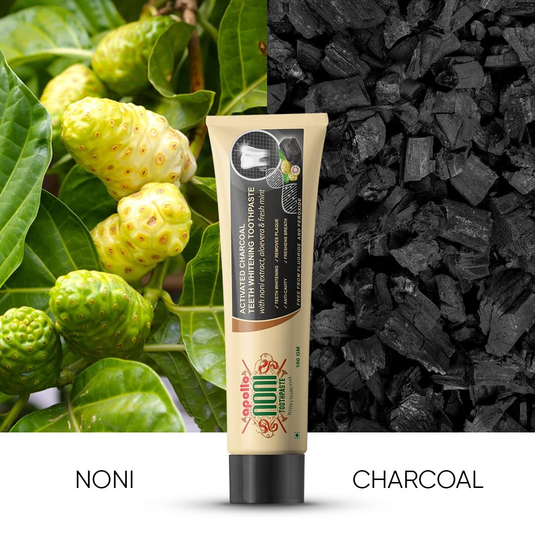 Apollo Noni Activated Charcoal Teeth Whitening With Noni Ext - Gujarat - Ahmedabad ID1518529 3