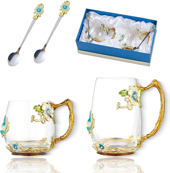 Tea Cup Glass Coffee MugsFancy Tea Cup Set Birthday - New York - Albany ID1595202 2