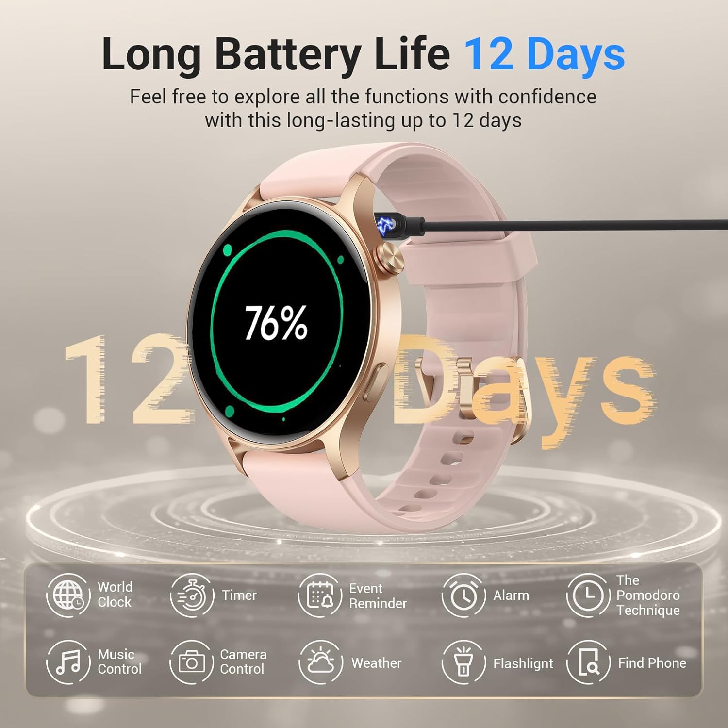 Fitpolo Smart Watch for Women 132 AMOLED Touchscreen - New York - Albany ID1587130 3