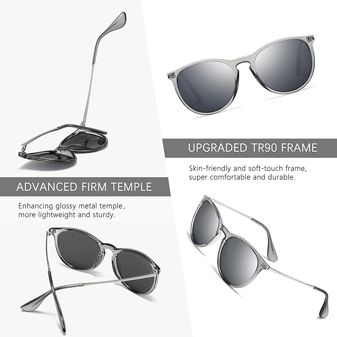 SUNGAIT Vintage Round Sunglasses for Women Men - New York - Albany ID1591189 3