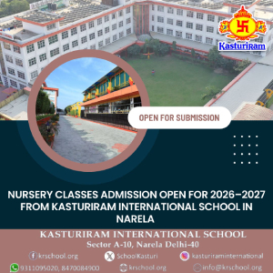 Nursery Classes Admission Open for 20262027 From Kasturir - Delhi - Delhi ID1619150