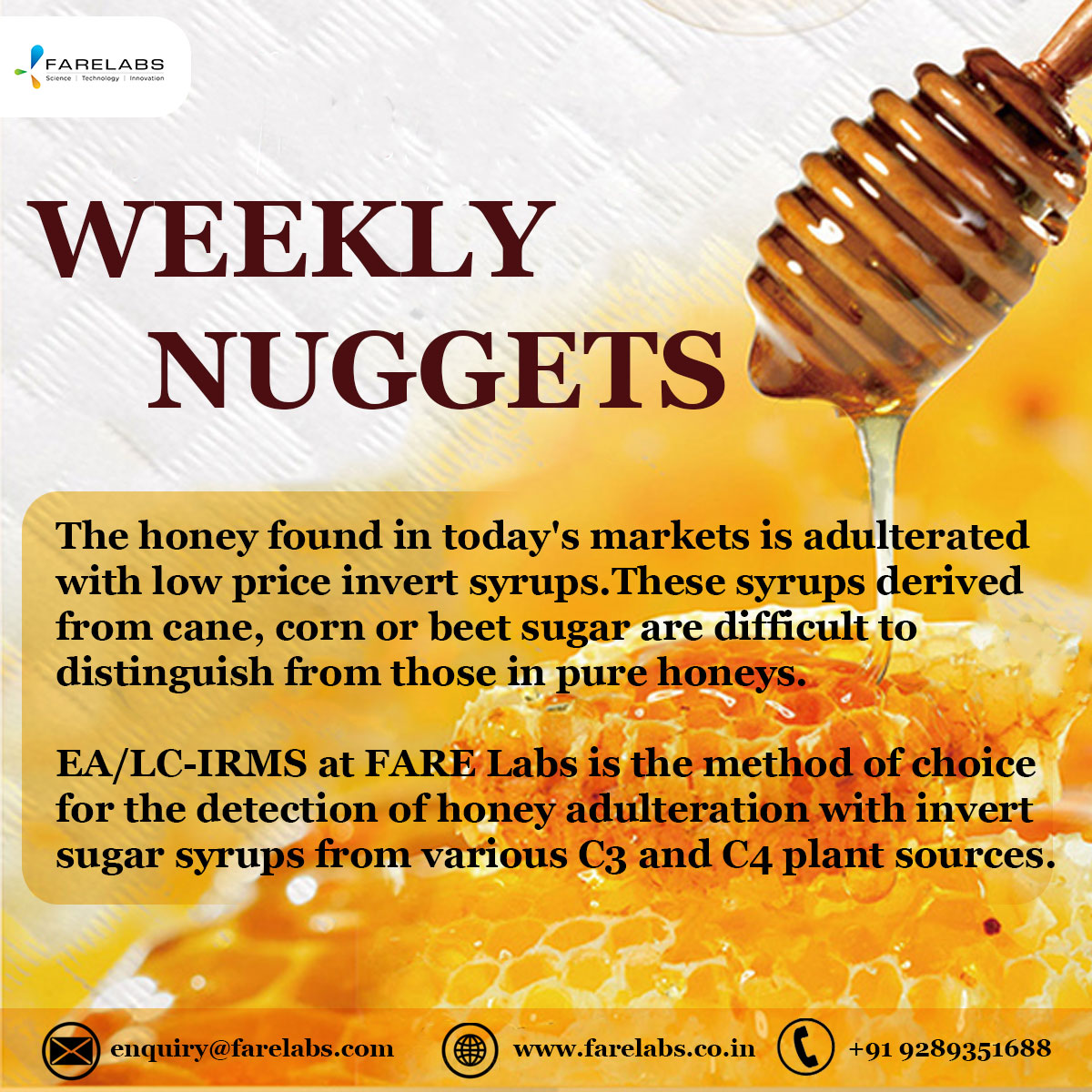 FARE LABS Pvt Ltd is one of Indias Top Honey Testing Labs - Colorado - Denver ID1601443