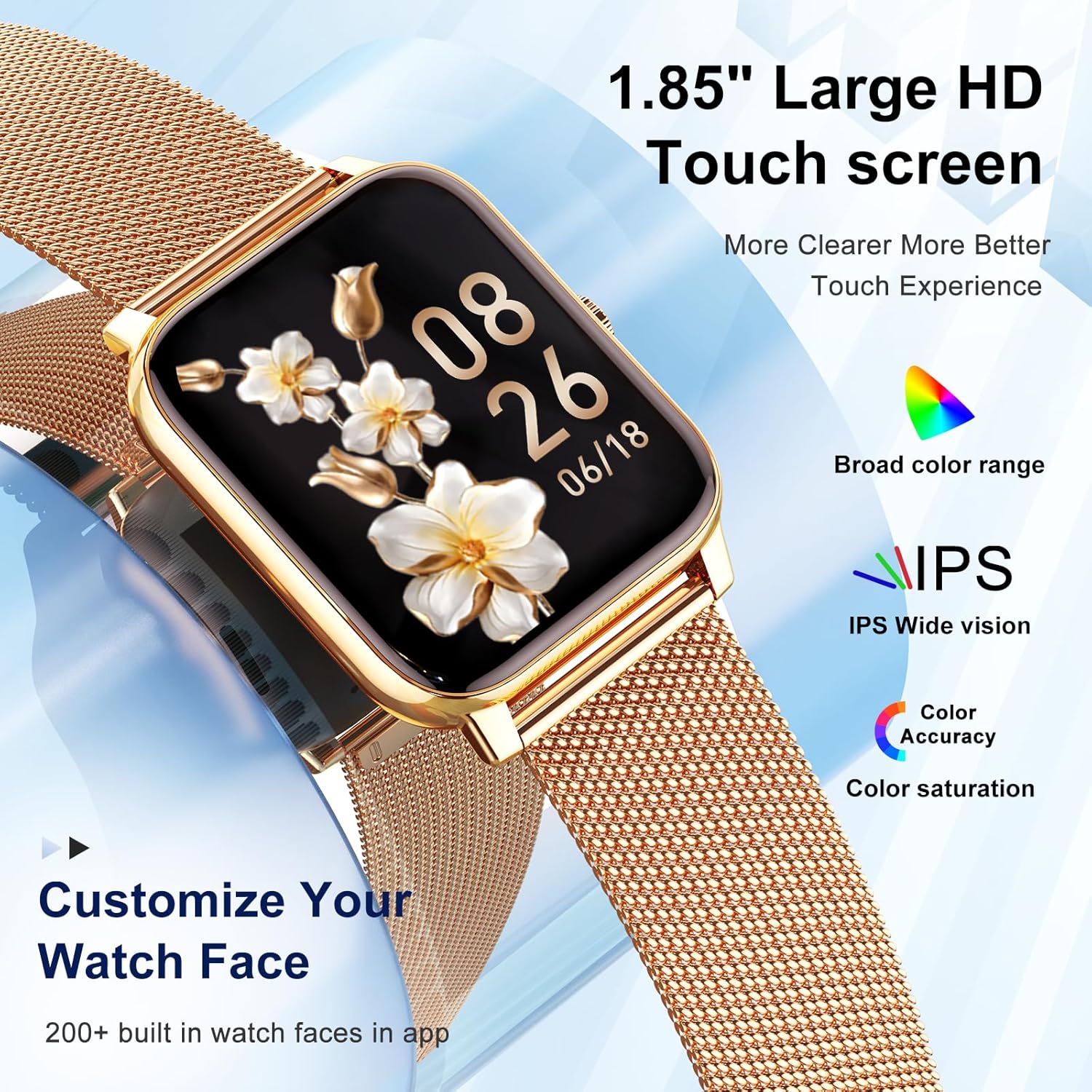 Smart Watch for Women Fitness Tracker Gold Smart Watches - New York - Albany ID1587264 3