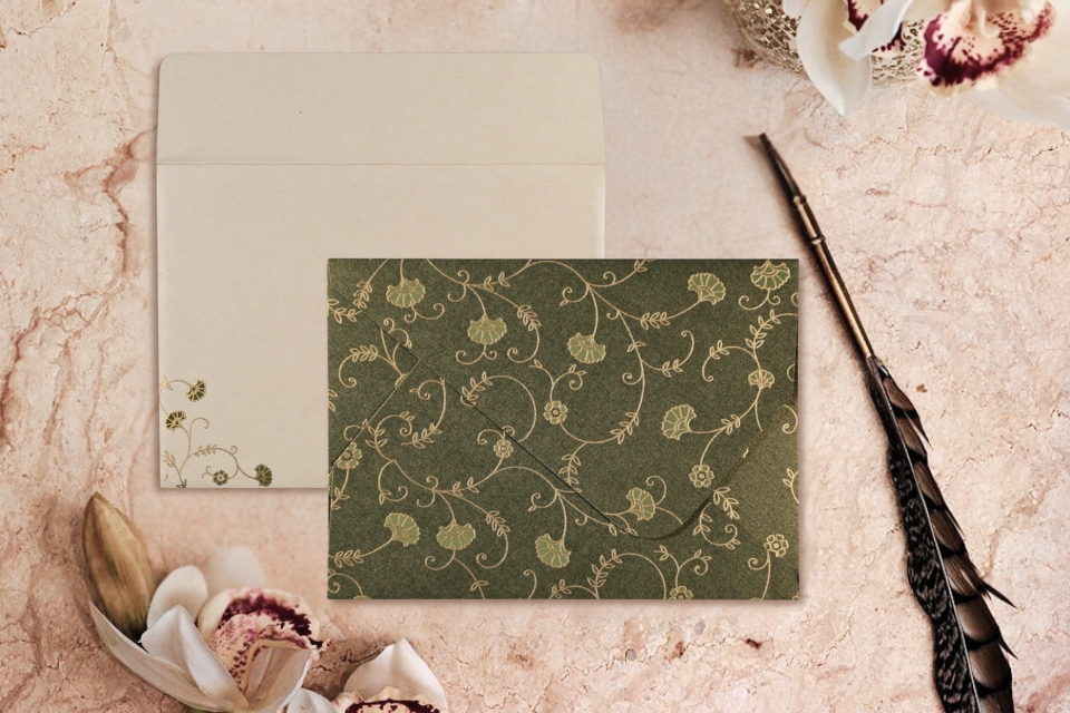 Floral Theme Invitation Cards  Elegant Flower Designs for A - Massachusetts - Boston ID1598226