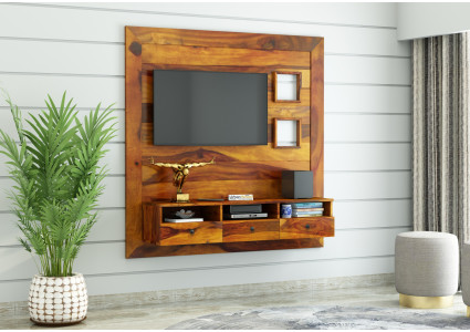 Discover Stylish Wooden TV Wall Designs by UrbanWood - Rajasthan - Jaipur ID1537062
