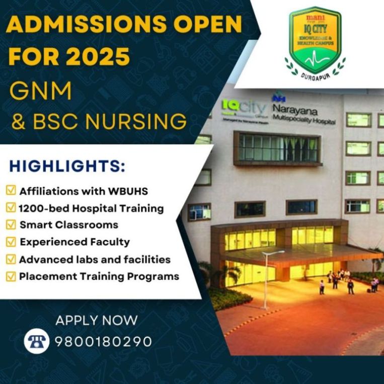 IQ City Medical College GNM and BSC Nursing Admission 2025 - West Bengal - Durgapur ID1607459