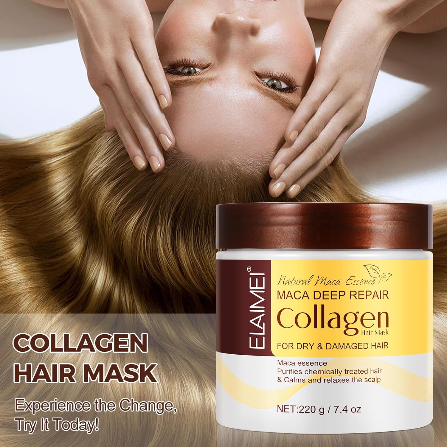 Collagen Hair Treatment Mask Maca Moroccan Argan Oil - New York - Albany ID1589938 3