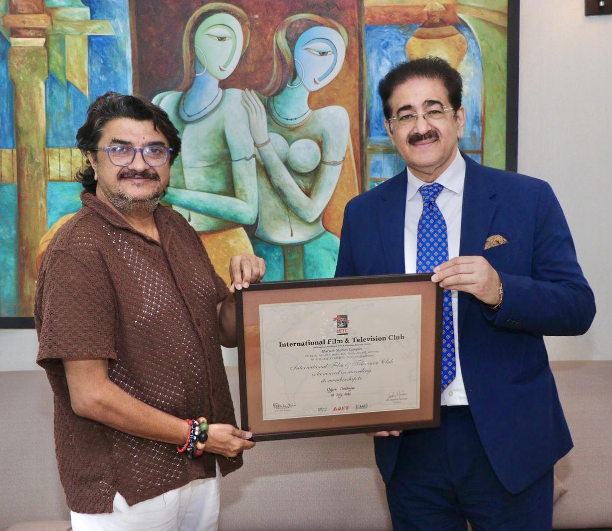 Renowned Filmmaker Ujjwal Chatterjee Visits Marwah Studios  - Delhi - Delhi ID1610110