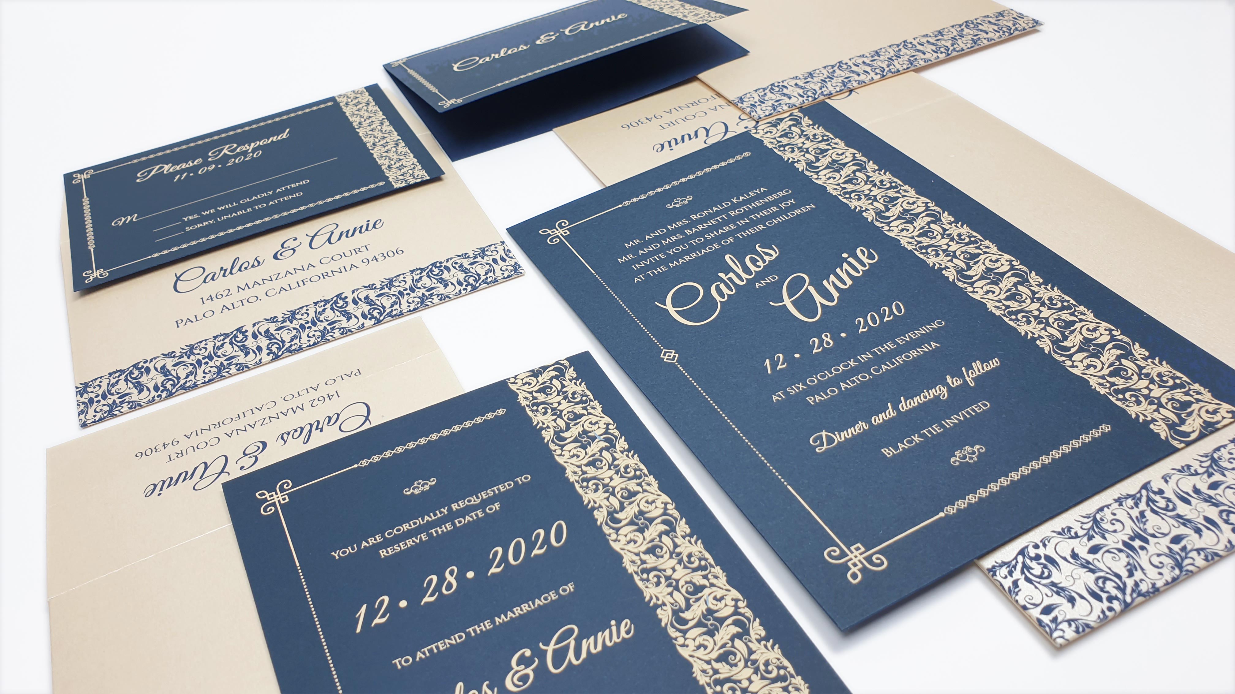 Affordable Wedding Invitation Suites  Elegant  Customizabl - Georgia - Atlanta ID1588670