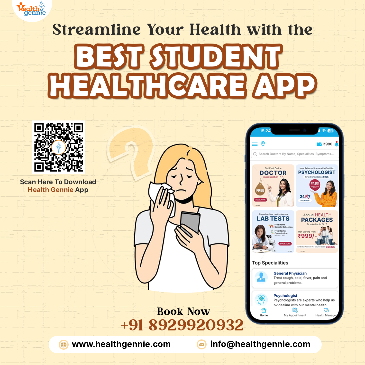 Streamline Your Health with the Best Student Healthcare App - Karnataka - Bangalore ID1587589