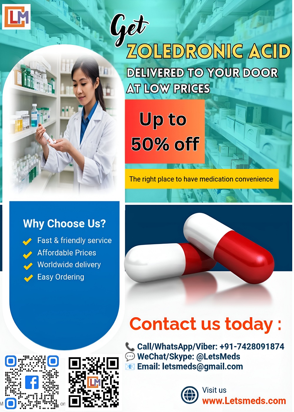  Get Zoledronic Acid Delivered to Your Door at Low Prices - Colorado - Denver ID1598828