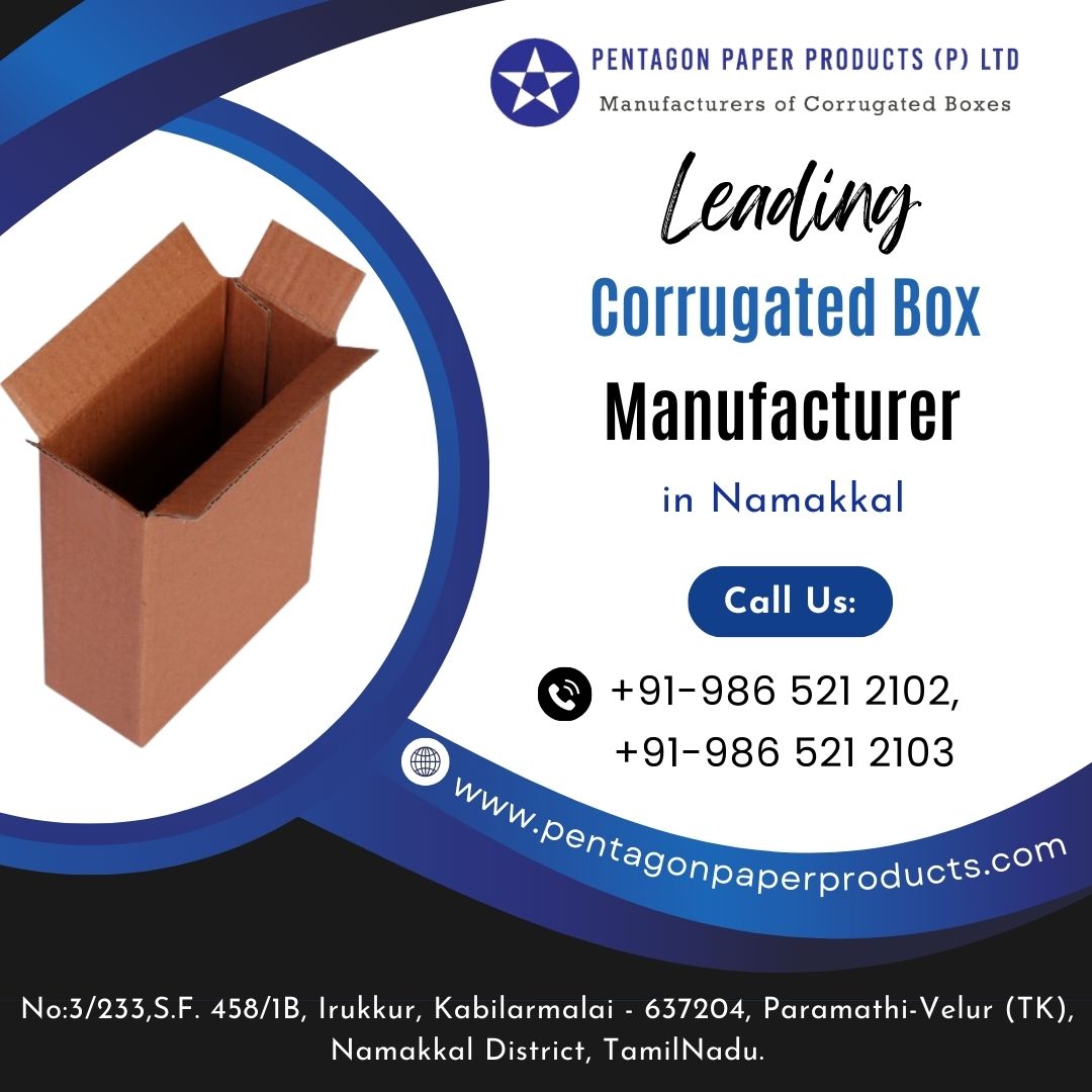 Corrugated Box Manufacturers in Namakkal  Pentagon Paper Pr - Tamil Nadu - Namakkal ID1559970