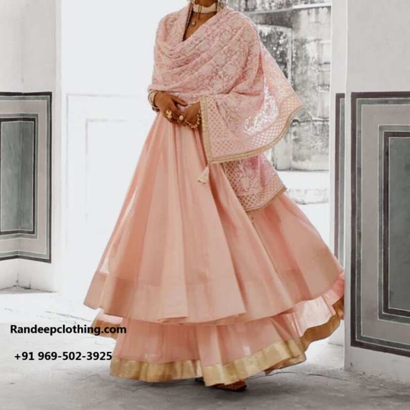 Pink Anarkali Set  Randeep Clothing - Uttar Pradesh - Lucknow ID1592365