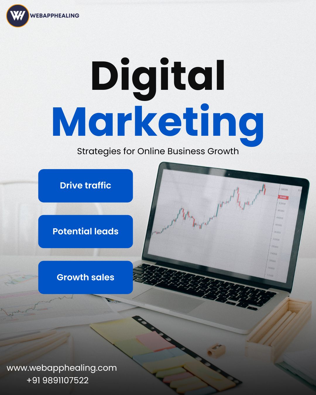 Leading Digital Marketing Agency in Noida  WebAppHealing - Uttar Pradesh - Noida ID1620745