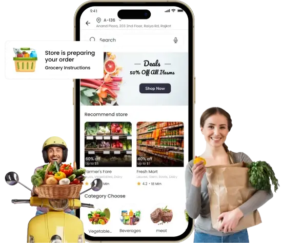 White Label Grocery Delivery App  Grocery Delivery App Scri - Gujarat - Rajkot ID1558827