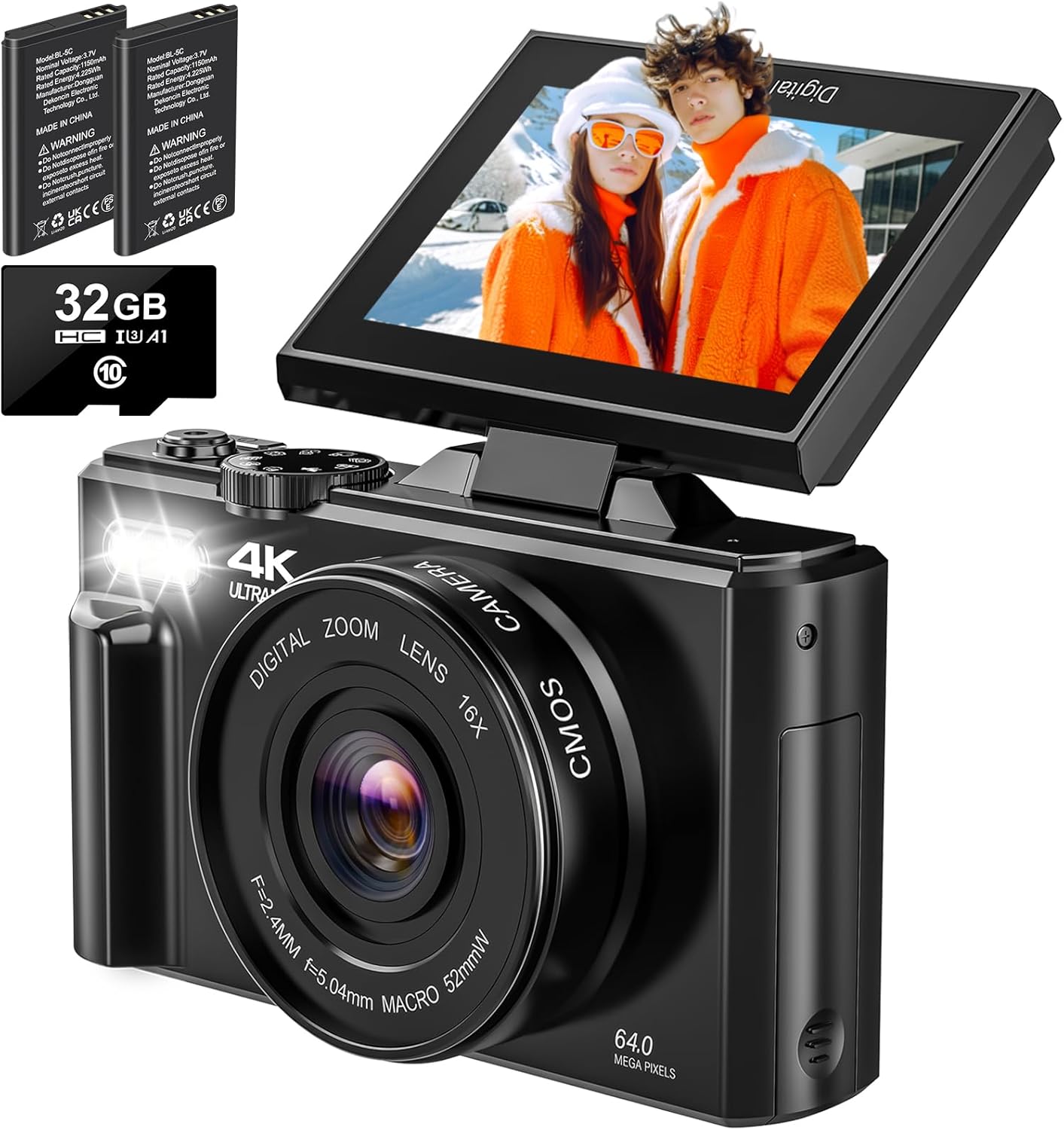 4K Digital Camera  Digital Cameras for Photography  64MP V - New York - Albany ID1586382